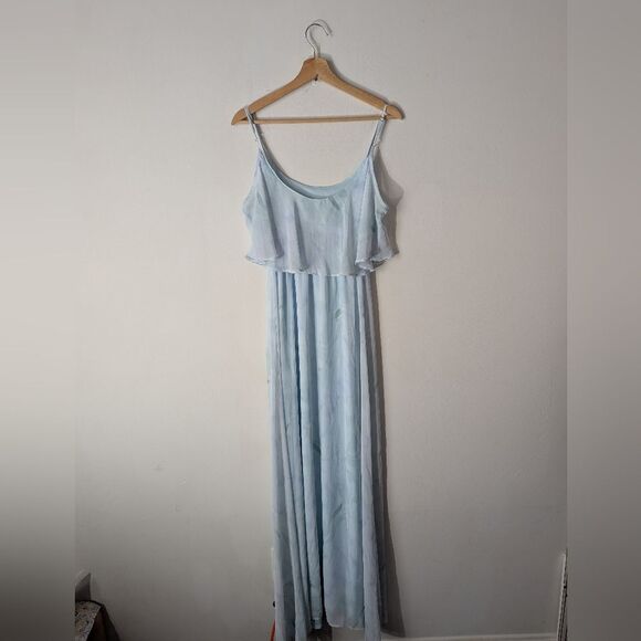 Show Me Your Mumu Caitlin Ruffle Maxi Dress Women's Size Small - Picture 3 of 8